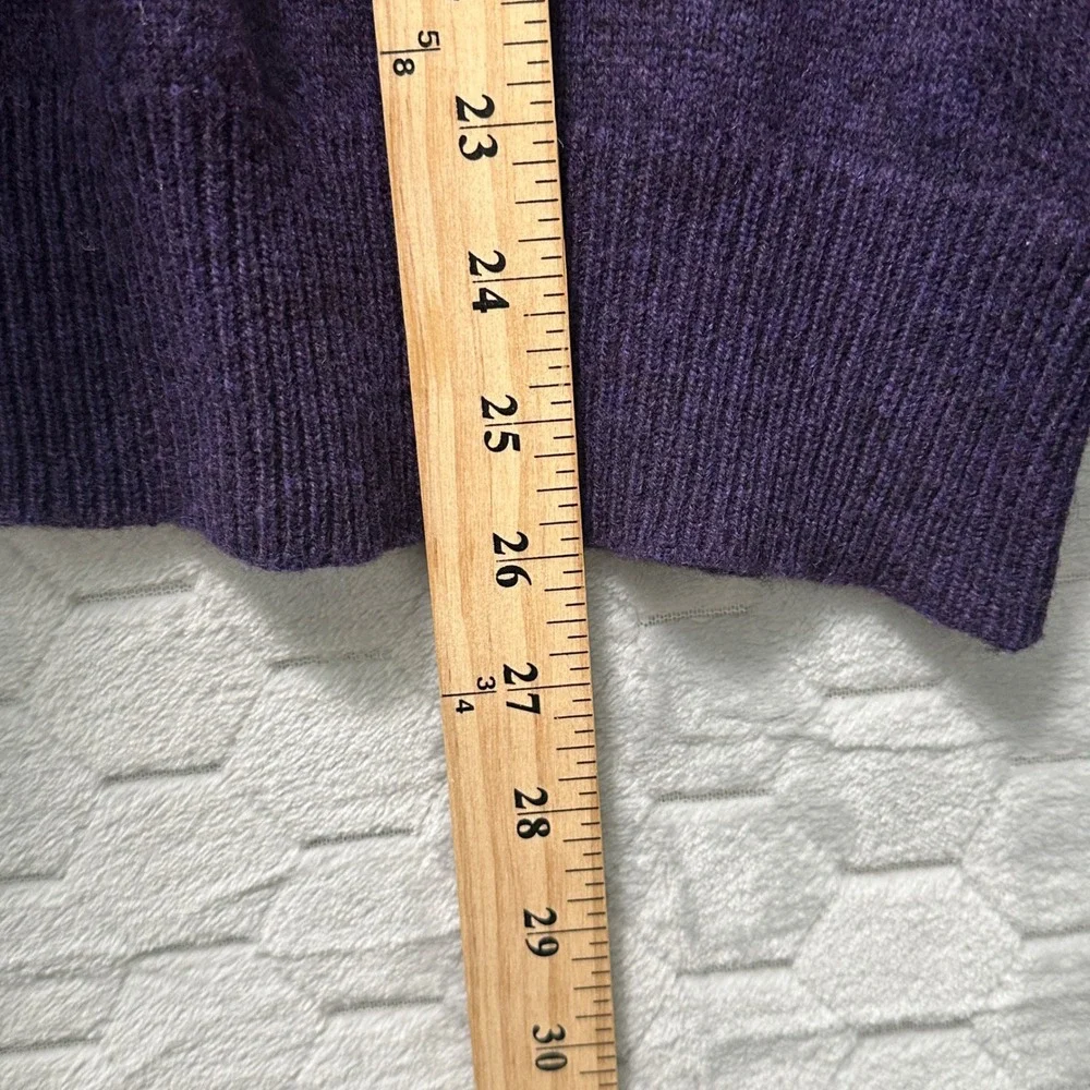 Polo Ralph Lauren‎ Men Lambswool Purple V Neck Sweater L Knit Heritage Preppy